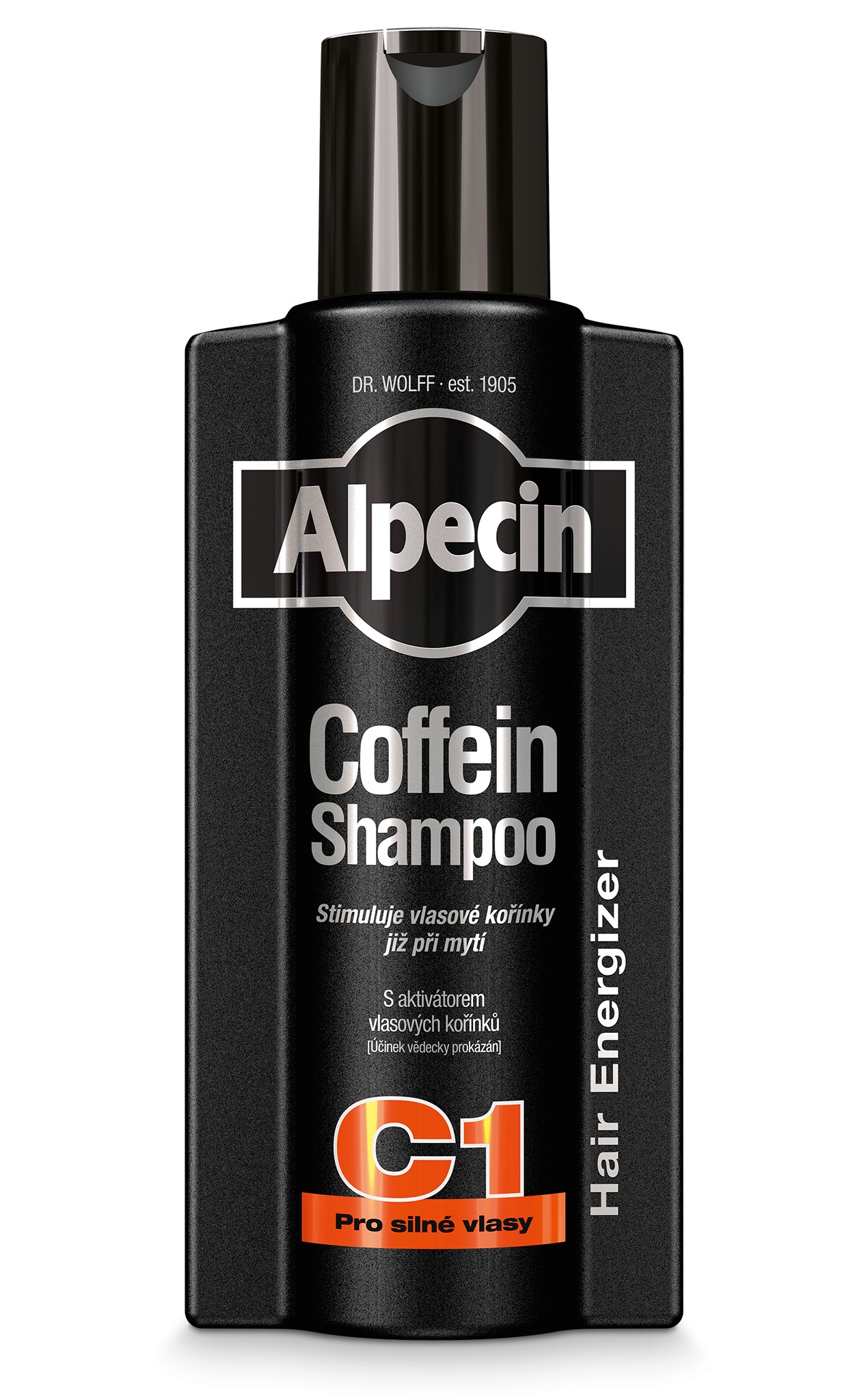 Alpecin Kofeínový šampón proti vypadávaniu vlasov C1 Black Edition (Coffein Shampoo) 375 ml