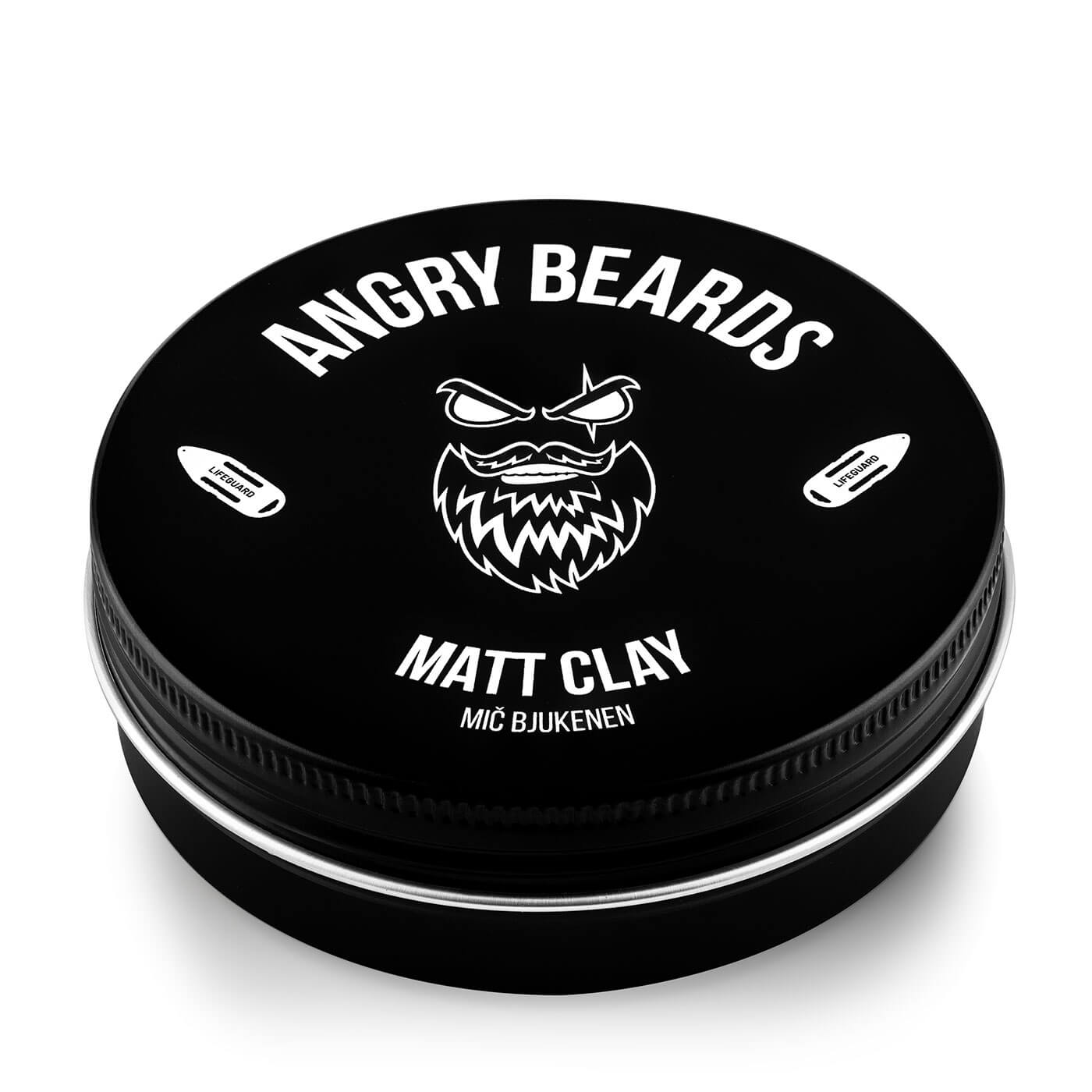 Angry Beards Matující jíl na vlasy Mič Bjukenen (Matt Clay) 120 g