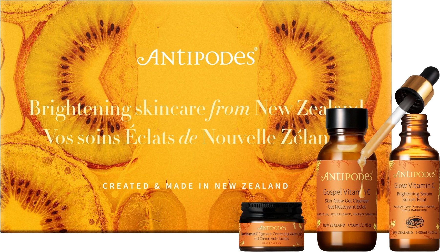 Antipodes Darčeková sada Brightening Boost Regime Set