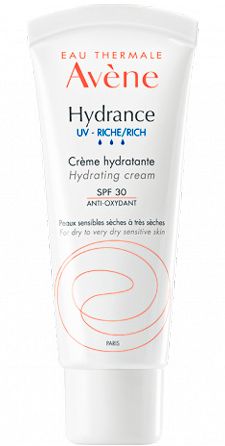 Avéne Hydratační pleťový krém pro suchou až velmi suchou pleť SPF 30 Hydrance Rich (Hydrating Cream) 40 ml