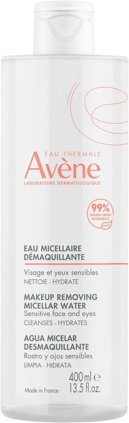 Avène Odličovacia micelárna voda na normálnu a citlivú pleť (Make-up Removing Micellar Water) 400 ml