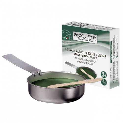 Zobrazit detail výrobku Arcocere Epilační vosk s pánvičkou Cera A Caldo Green (Hot Wax) 120 g