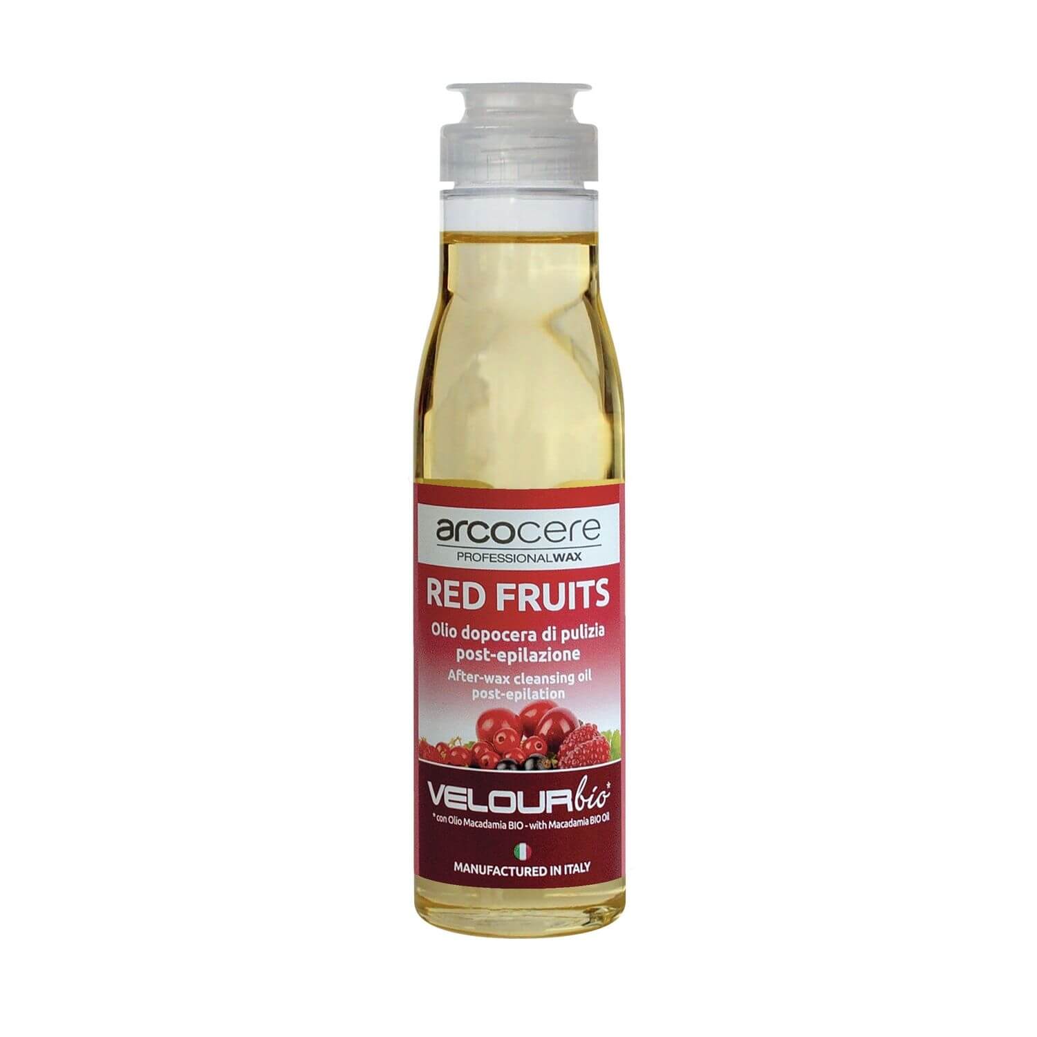 Arcocere Zklidňující čisticí olej po epilaci Red Fruits Bio (After-Wax Cleansing Oil) 150 ml