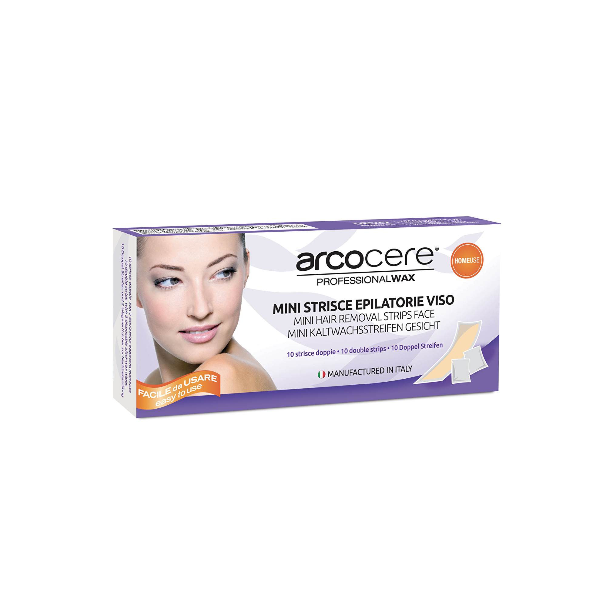 Zobrazit detail výrobku Arcocere Voskové epilační pásky na obličej (Hair-Removing Strips) 10 ks