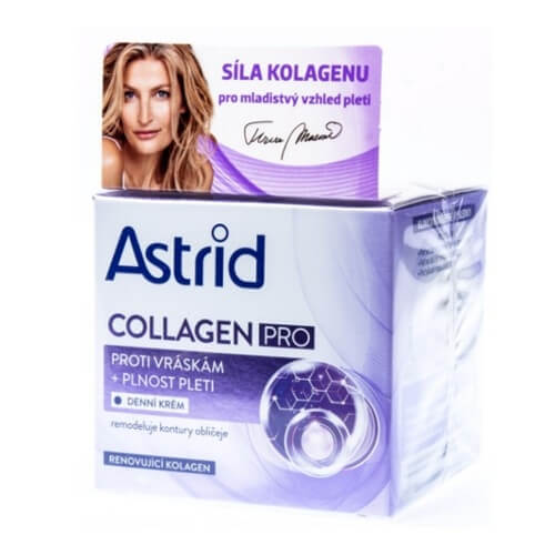 Astrid Collagen PRO Anti-Wrinkle And Replumping Day Cream 50 ml denný pleťový krém pre ženy proti vráskam; spevnenie a lifting pleti