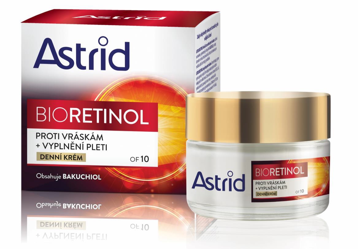 Astrid Bioretinol Day Cream SPF10 50 ml denný pleťový krém na pigmentové škvrny; proti vráskam; na rozjasnenie pleti; spevnenie a lifting pleti