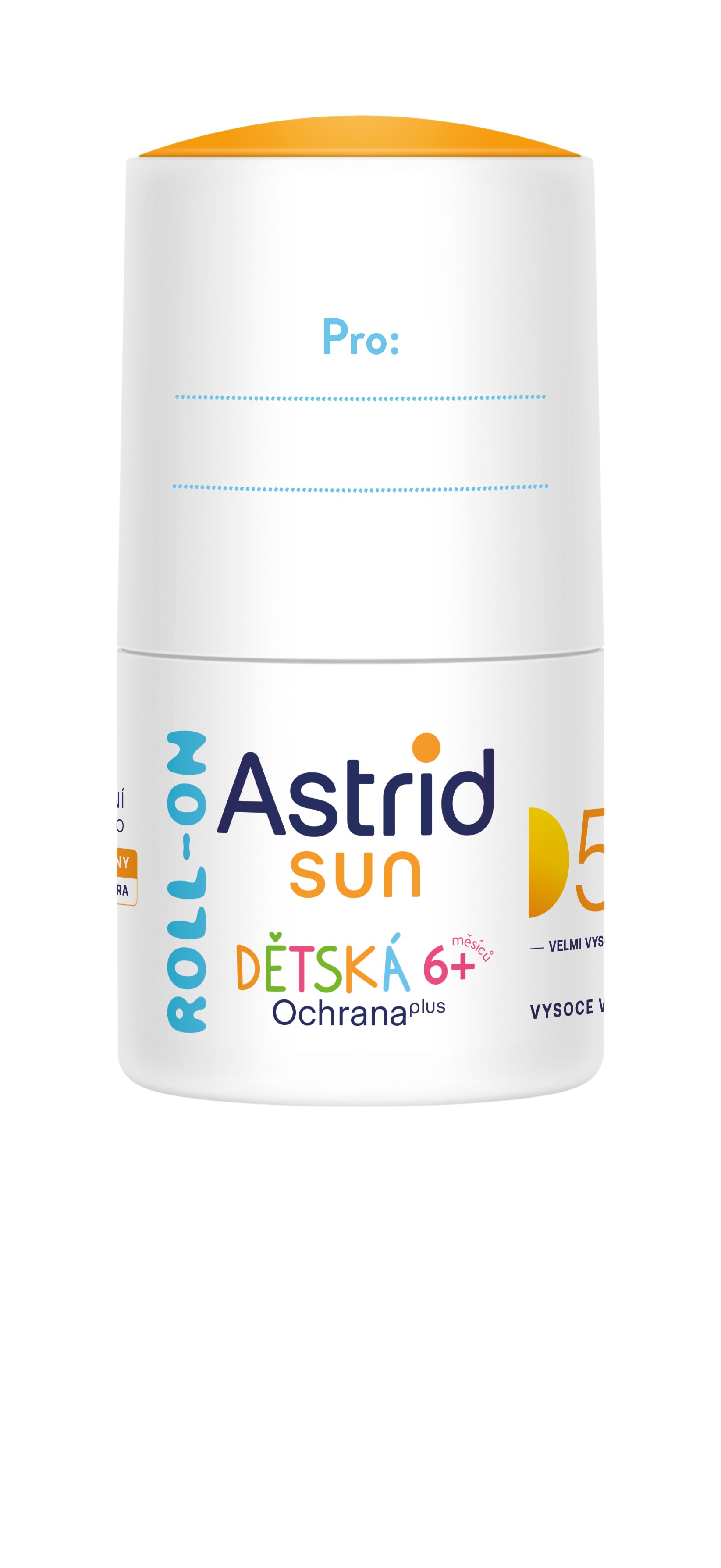 Astrid Dětské mléko na opalování Roll-on SPF 50+ Sun 50 ml