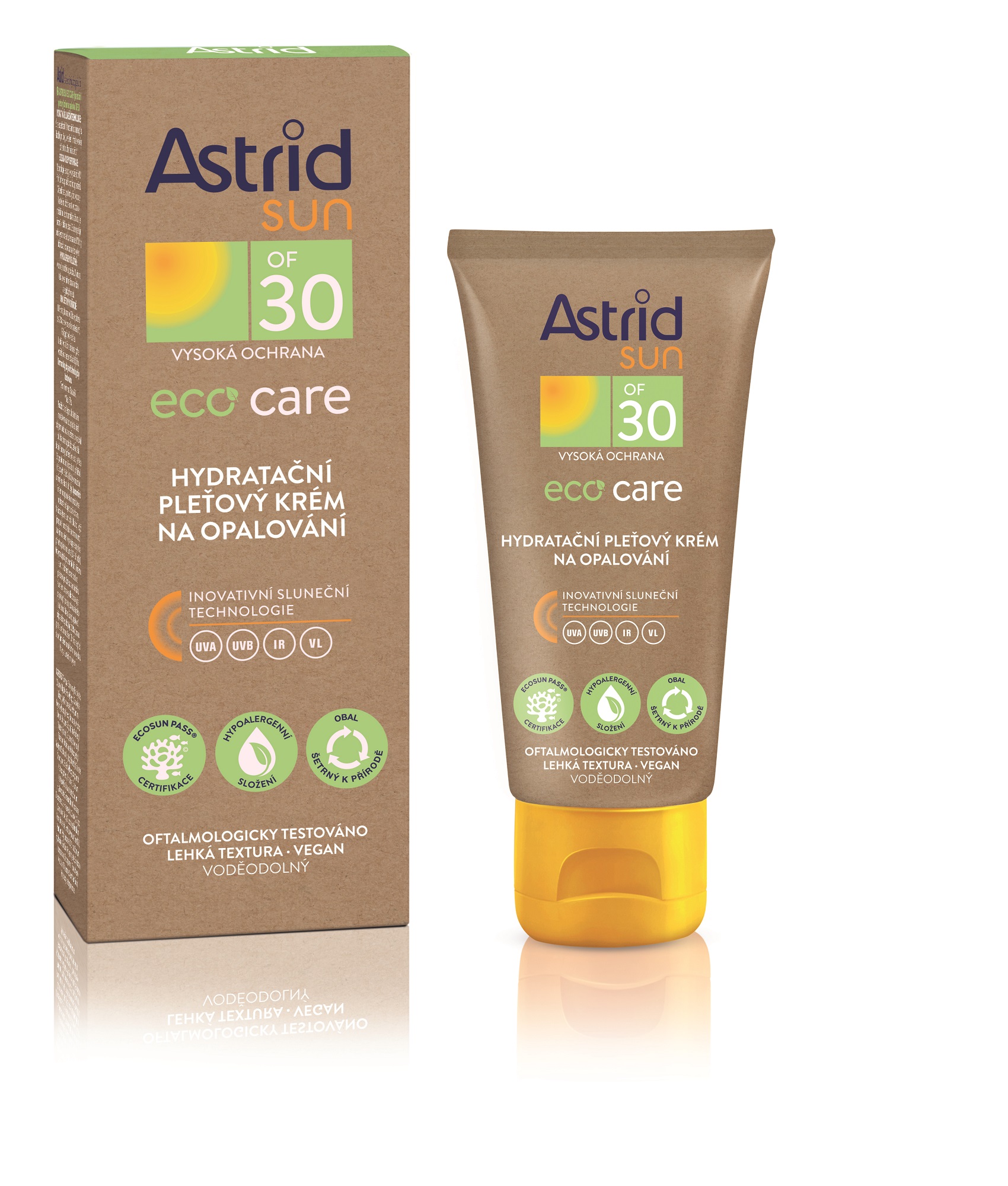 Astrid Hydratační pleťový krém na opalování Sun Eco Care SPF30 50 ml