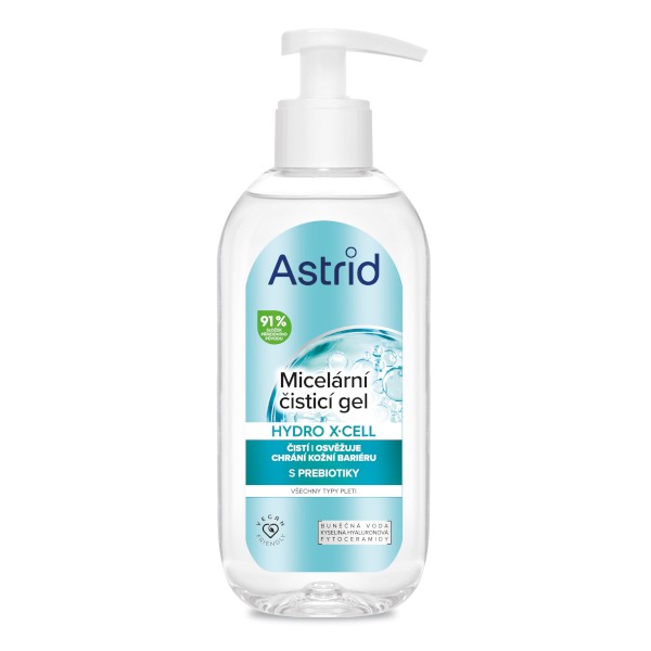 Astrid Micelární čisticí gel pro všechny typy pleti Hydro X-Cell 200 ml