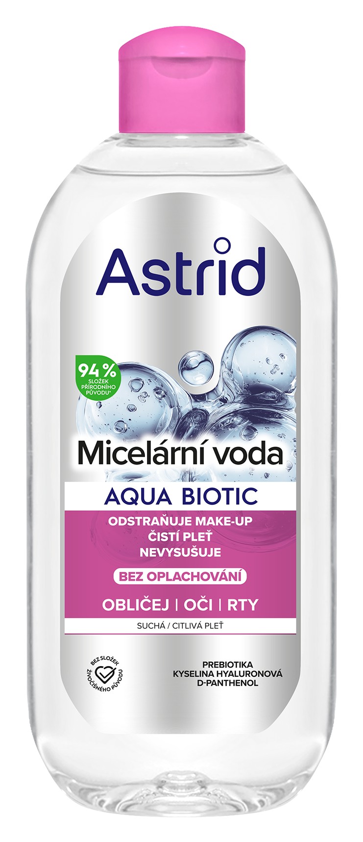 Astrid Micelární voda 3v1 pro suchou a citlivou pleť Soft Skin 400 ml