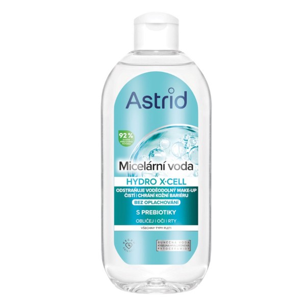 Levně Astrid Micelární voda s prebiotiky pro všechny typy pleti Hydro X-Cell 400 ml
