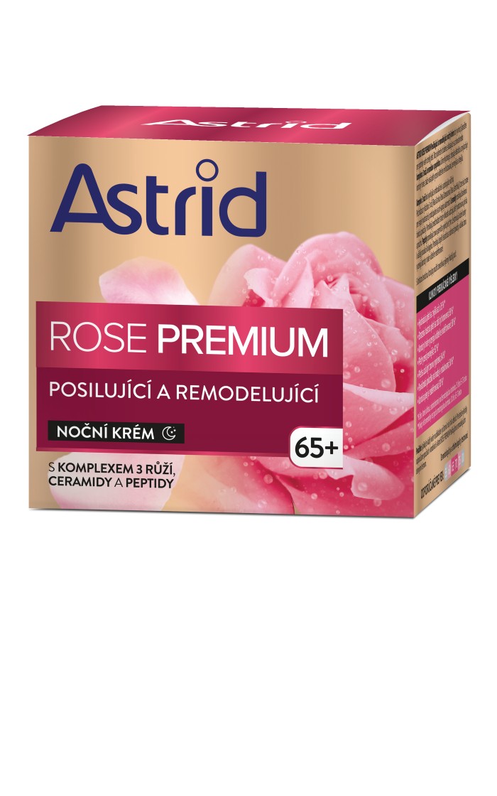 Levně Astrid Posilující a remodelující noční krém Rose Premium 50 ml
