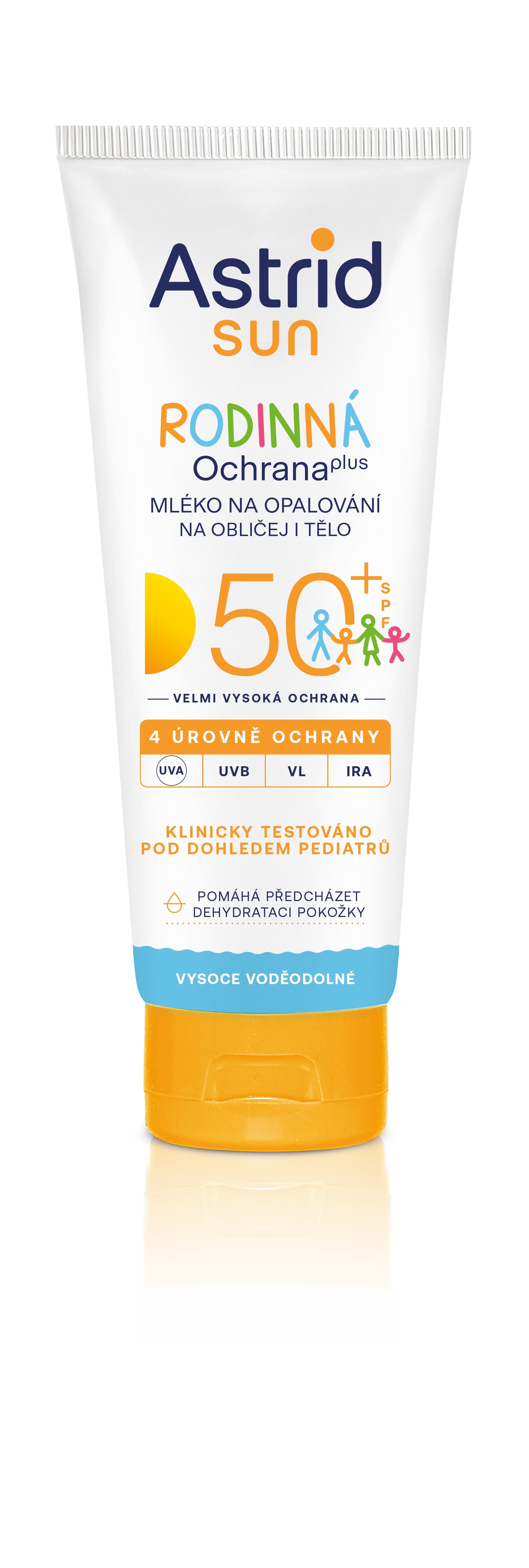 Astrid Rodinné mléko na opalování na obličej a tělo SPF 50+ 250 ml