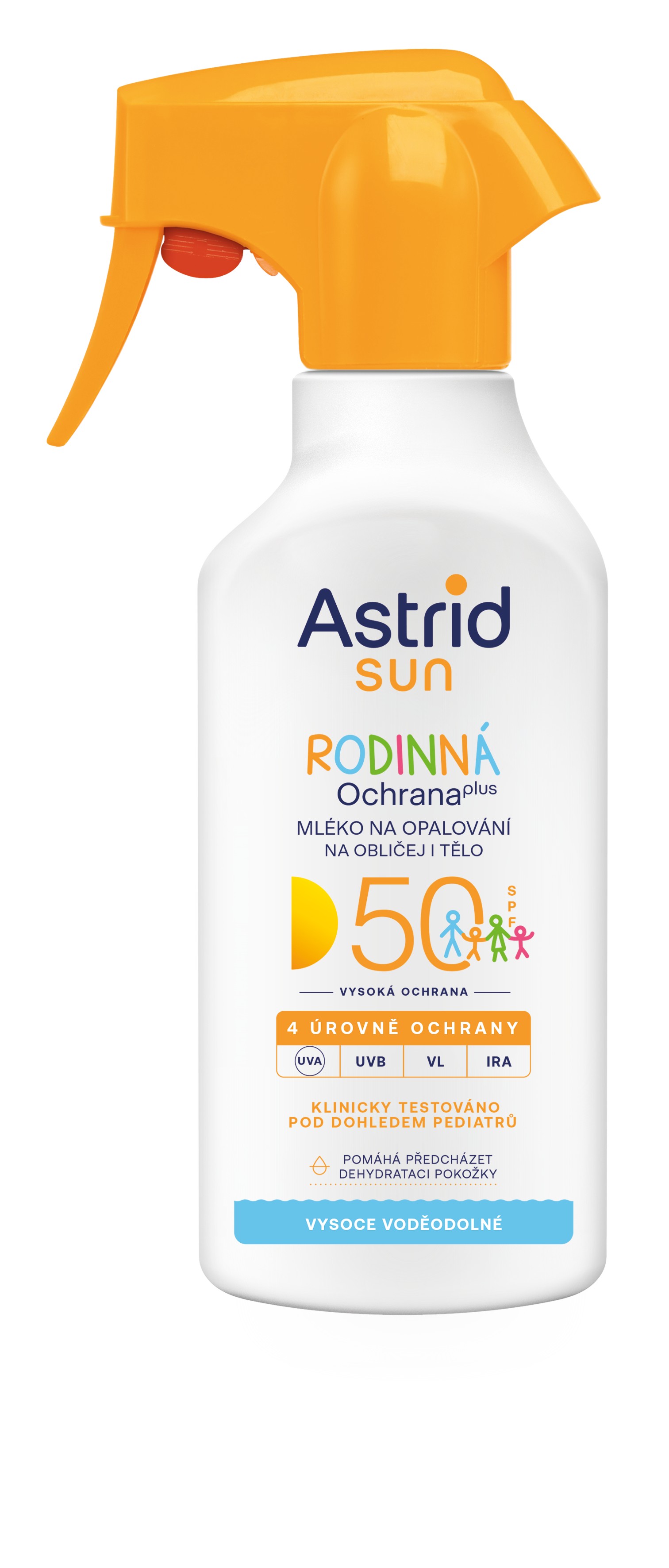 Levně Astrid Rodinné mléko ve spreji na opalování Sun SPF 50 270 ml
