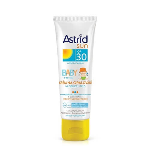 Zobrazit detail výrobku Astrid Dětský krém na opalování na obličej a tělo OF 30 Sun 75 ml