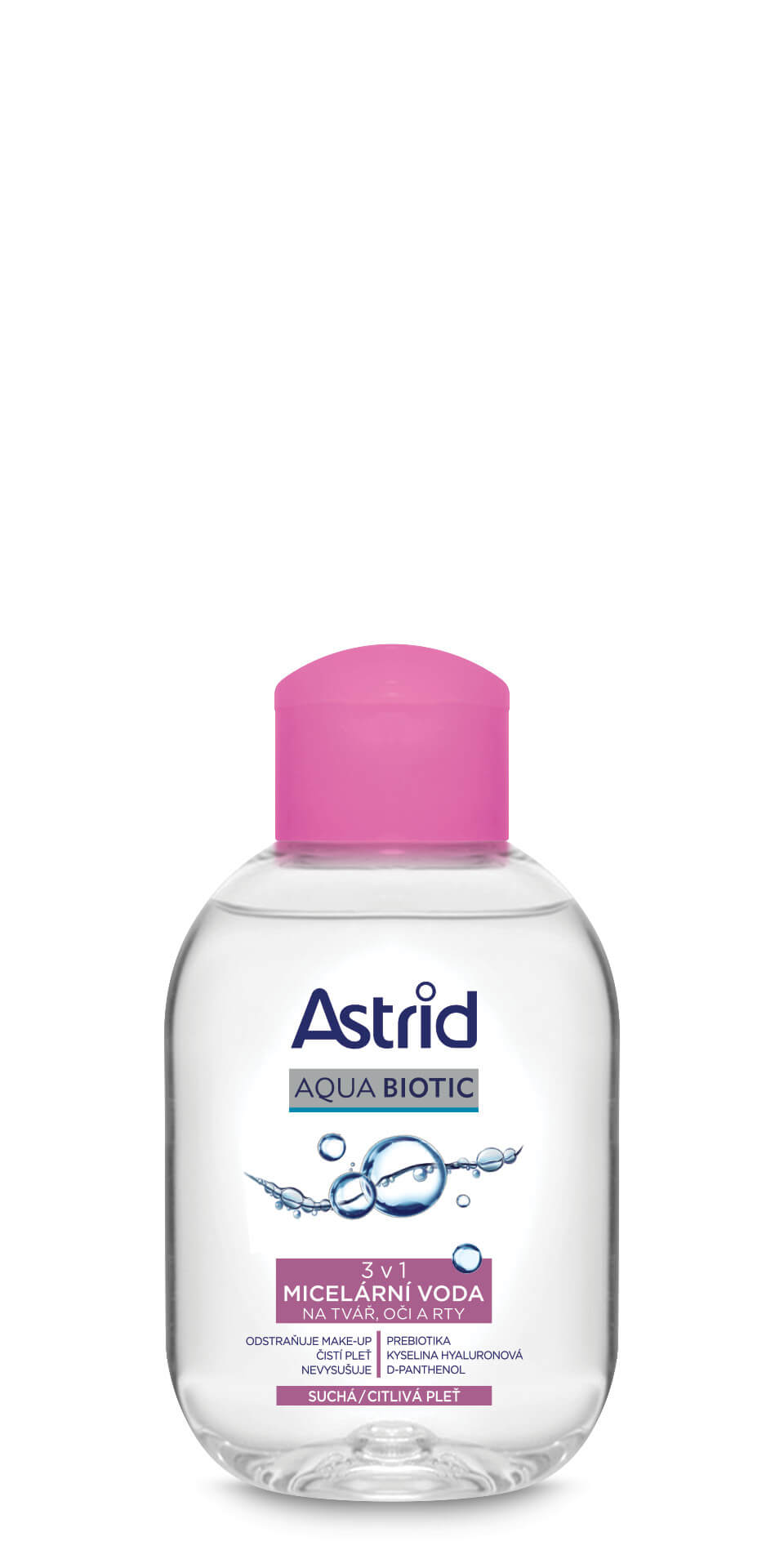 Astrid Micelární voda 3v1 pro suchou a citlivou pleť Aqua Biotic 100 ml