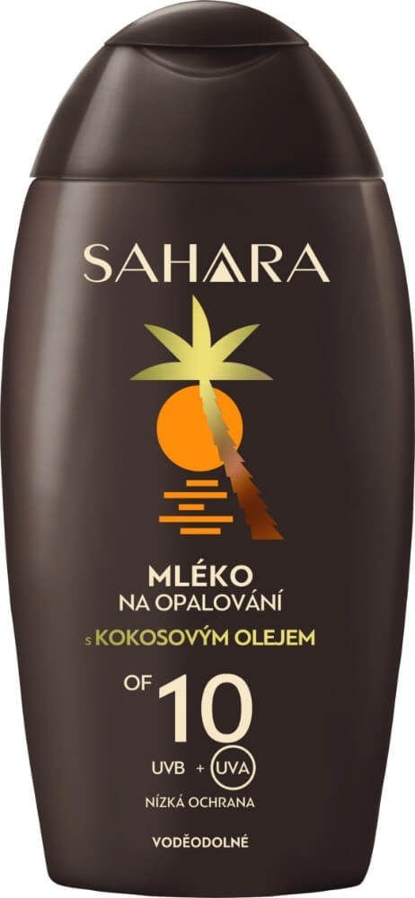Sahara Mléko na opalování s kokosovým olejem OF 10 200 ml