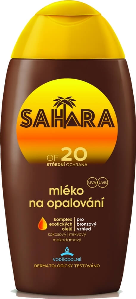 Sahara Mléko na opalování OF 20 200 ml