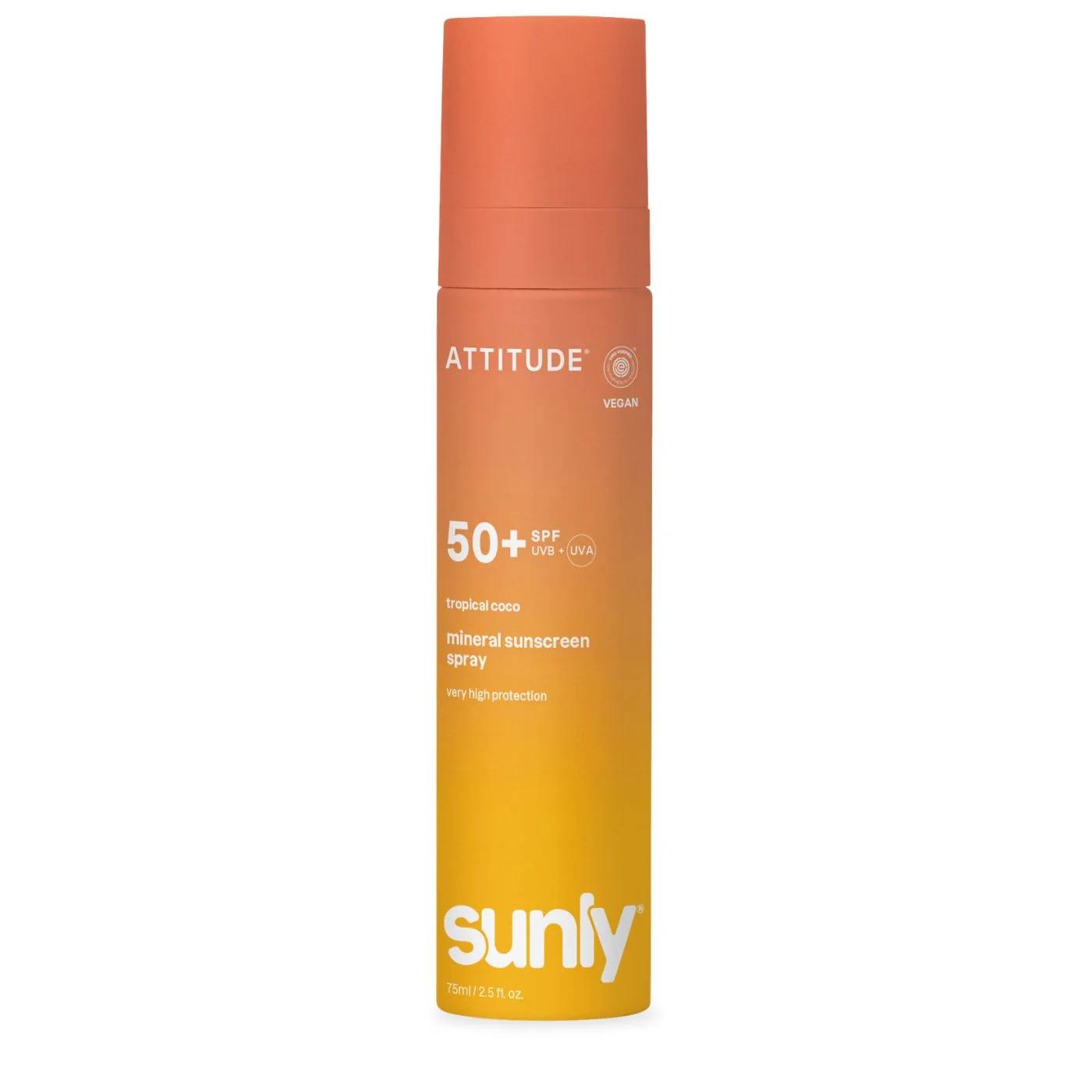 Attitude Cremă de protecție solară minerală spray SPF 50 Sunly Spray 75 ml