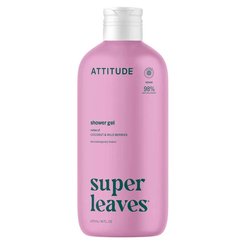Attitude Sprchový gel Super Leaves Kokos a lesní plody 473 ml