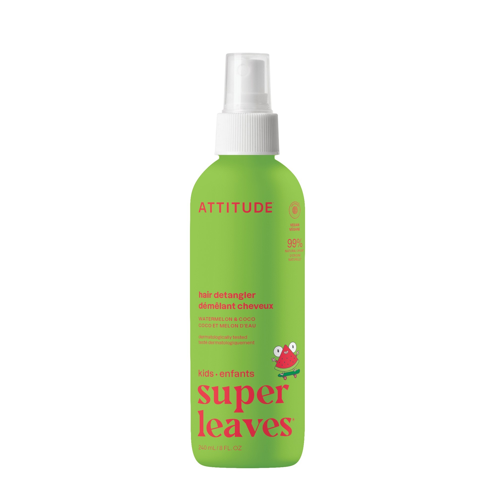 Attitude Sprej pre ľahké rozčesávanie detských vláskov Little Leaves 240 ml