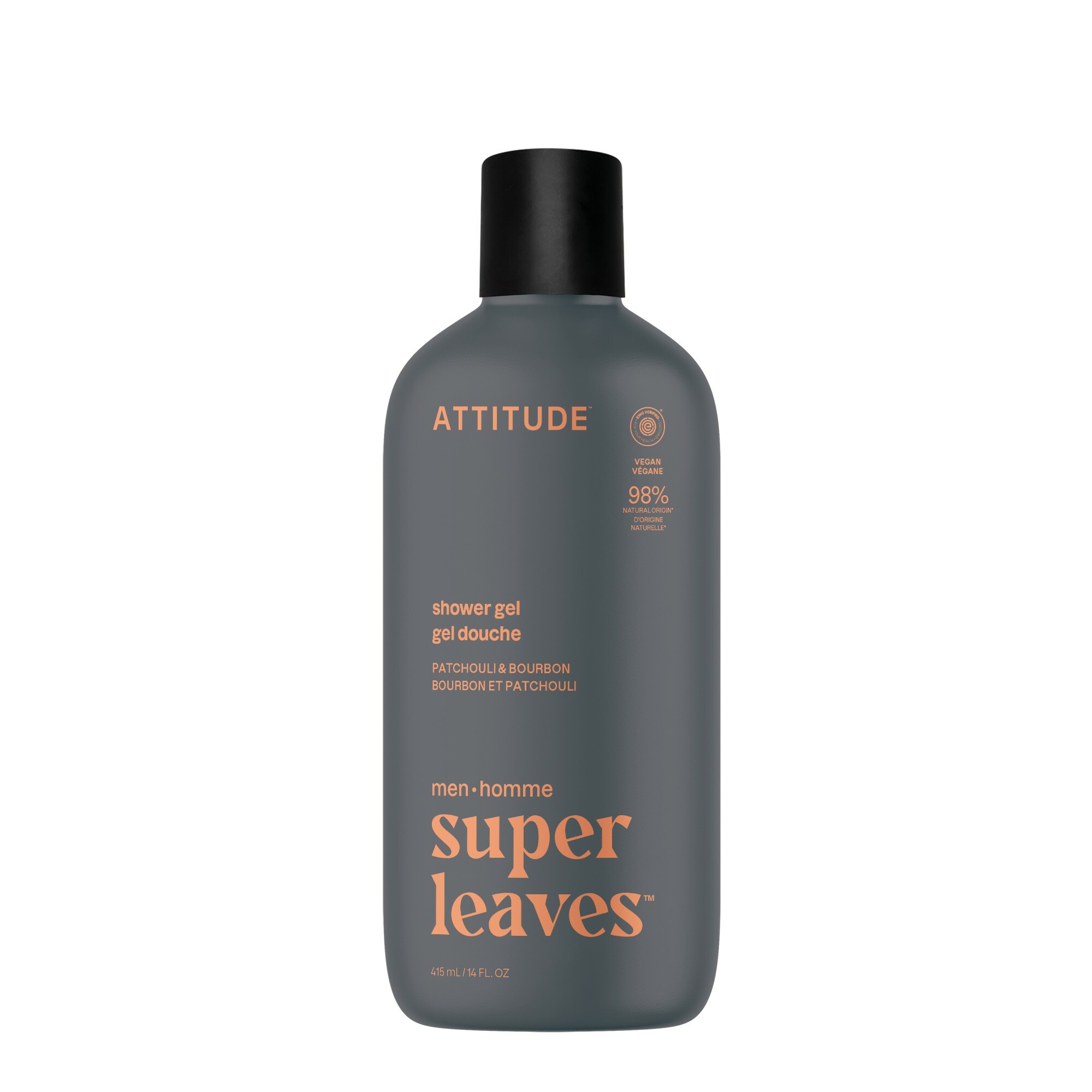 Attitude Pánsky sprchový gél Super Leaves Patchouli & Bourbon (Shower Gel) 415 ml