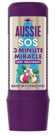 Aussie Hloubkový balzám pro dlouhé a poškozené vlasy SOS Save My Lengths! 3 Minute Miracle (Deep Treatment) 225 ml