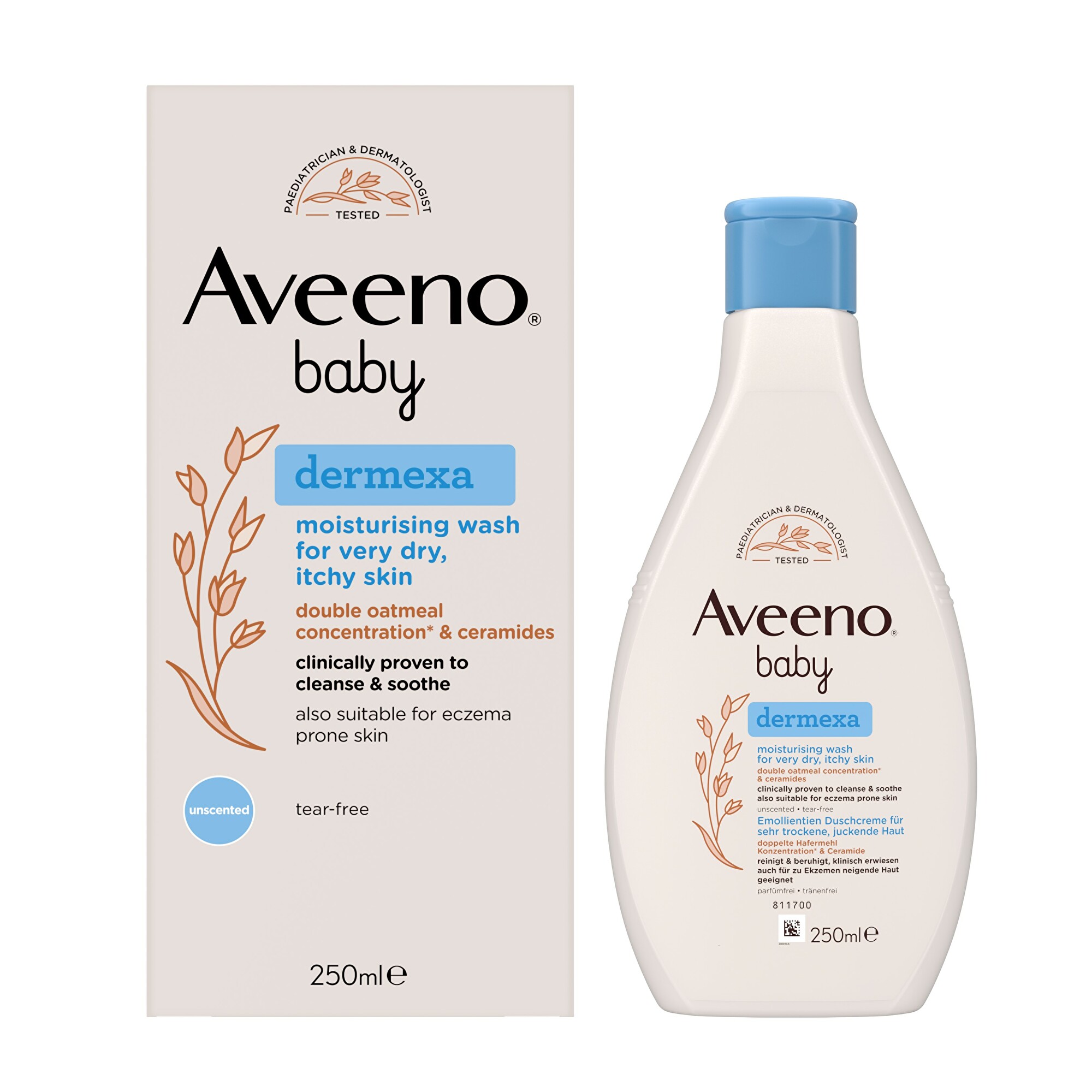 Aveeno Hydratačný umývací gél Baby Dermexa 250 ml