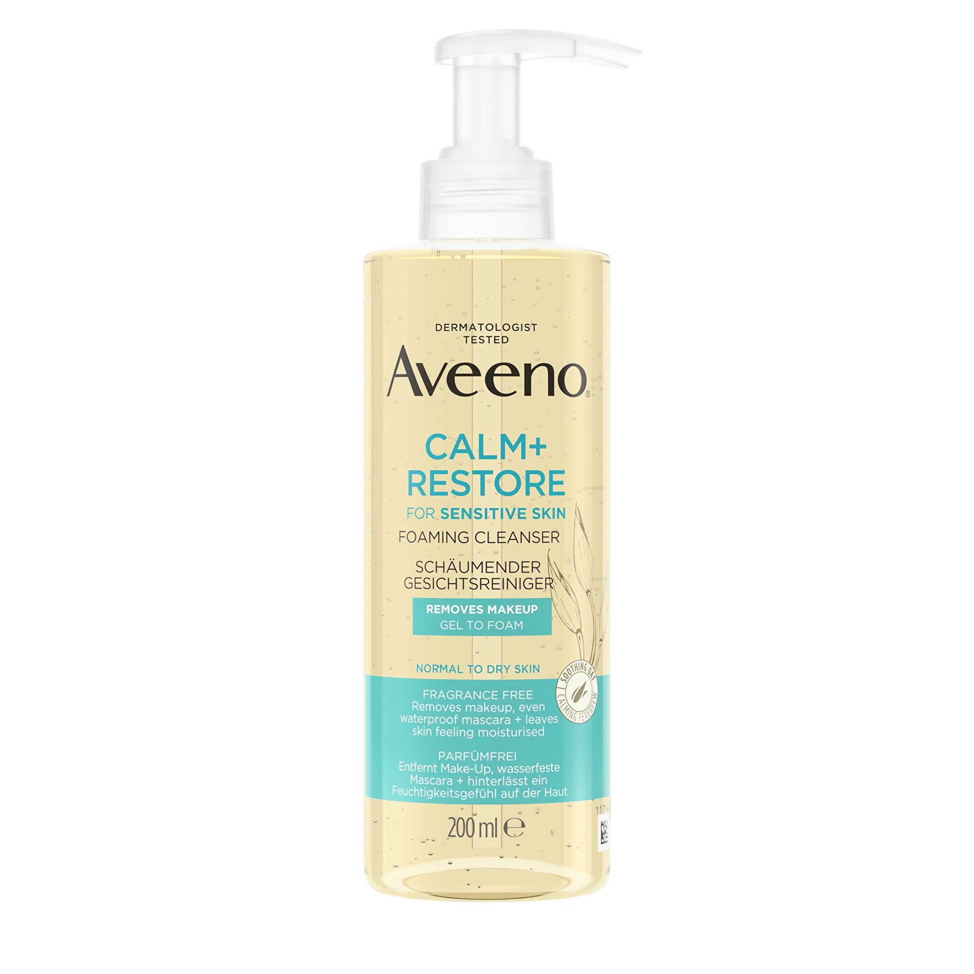 Aveeno Čistiaca pena Calm+Restore™ (Foaming Cleanser) 200 ml