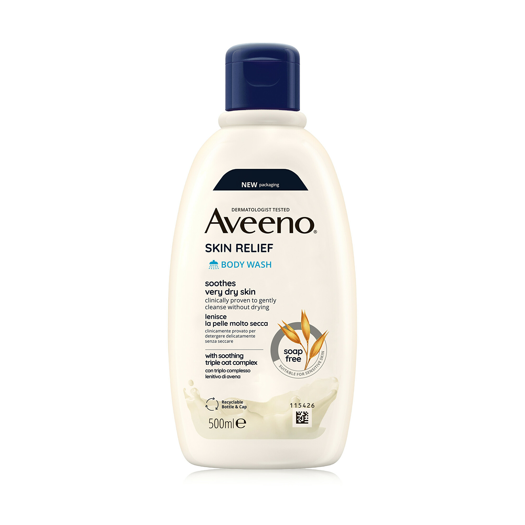 Levně Aveeno Hydratační sprchový gel bez parfemace Skin Relief (Body Wash) 500 ml