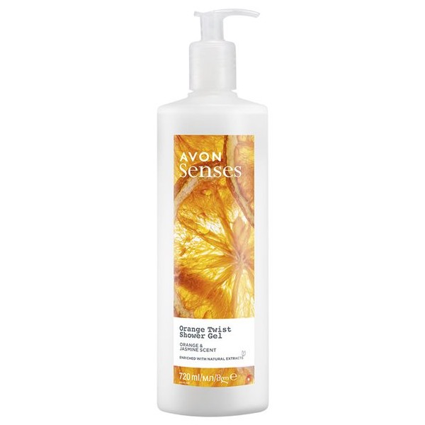 Avon Hydratačný sprchový gél s vôňou pomaranča a jazmínu (Shower Gel) 720 ml