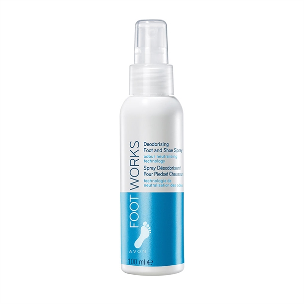 Avon Osvěžující deodorant na nohy ve spreji Foot Works (Deodorising Foot and Shoe Spray) 100 ml