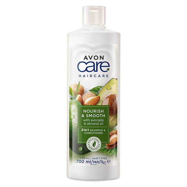 Avon Šampon a kondicionér 2 v 1 Nourish & Smooth (2 in 1 Shampoo & Conditioner) 700 ml