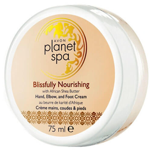 Avon Planet Spa Blissfully Nourishing výživný krém na ruky na nohy 75 ml