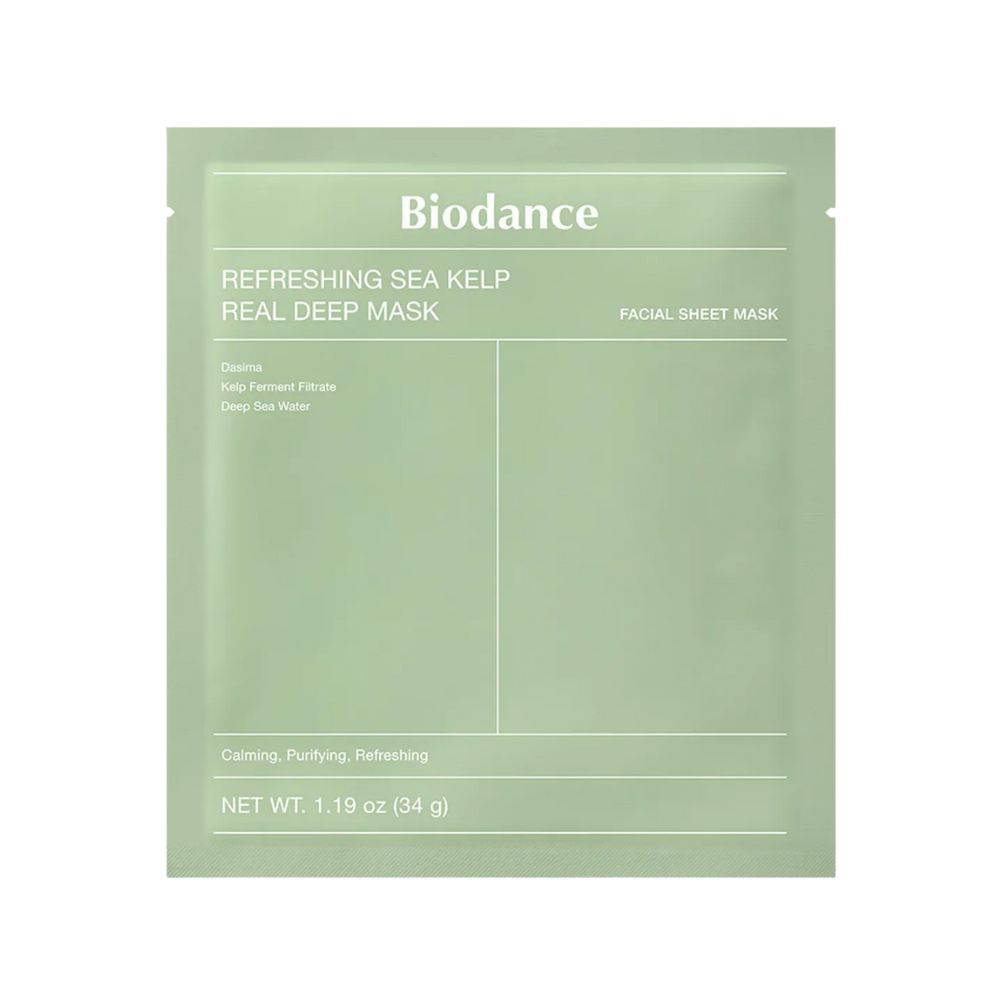 Biodance Upokojujúca pleťová maska Refreshing Sea Kelp (Real Deep Mask) 34 g