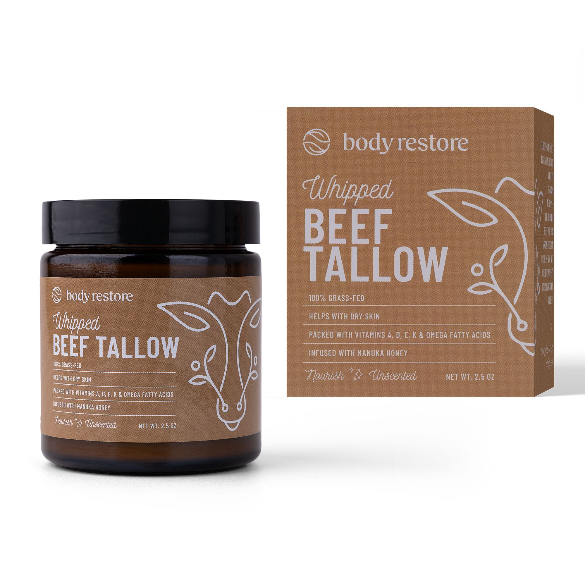 Body Restore Neparfémovaný tělový krém Whipped Beef Tallow 71 g