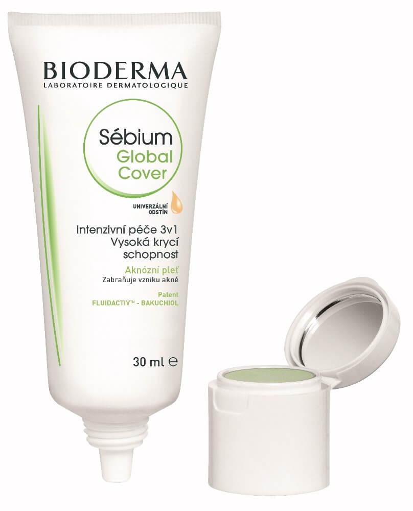 Zobrazit detail výrobku Bioderma Krycí krém a korektor na akné Sébium Global Cover (Intensive purifying care Hight Coverage) 30 ml + 2 g