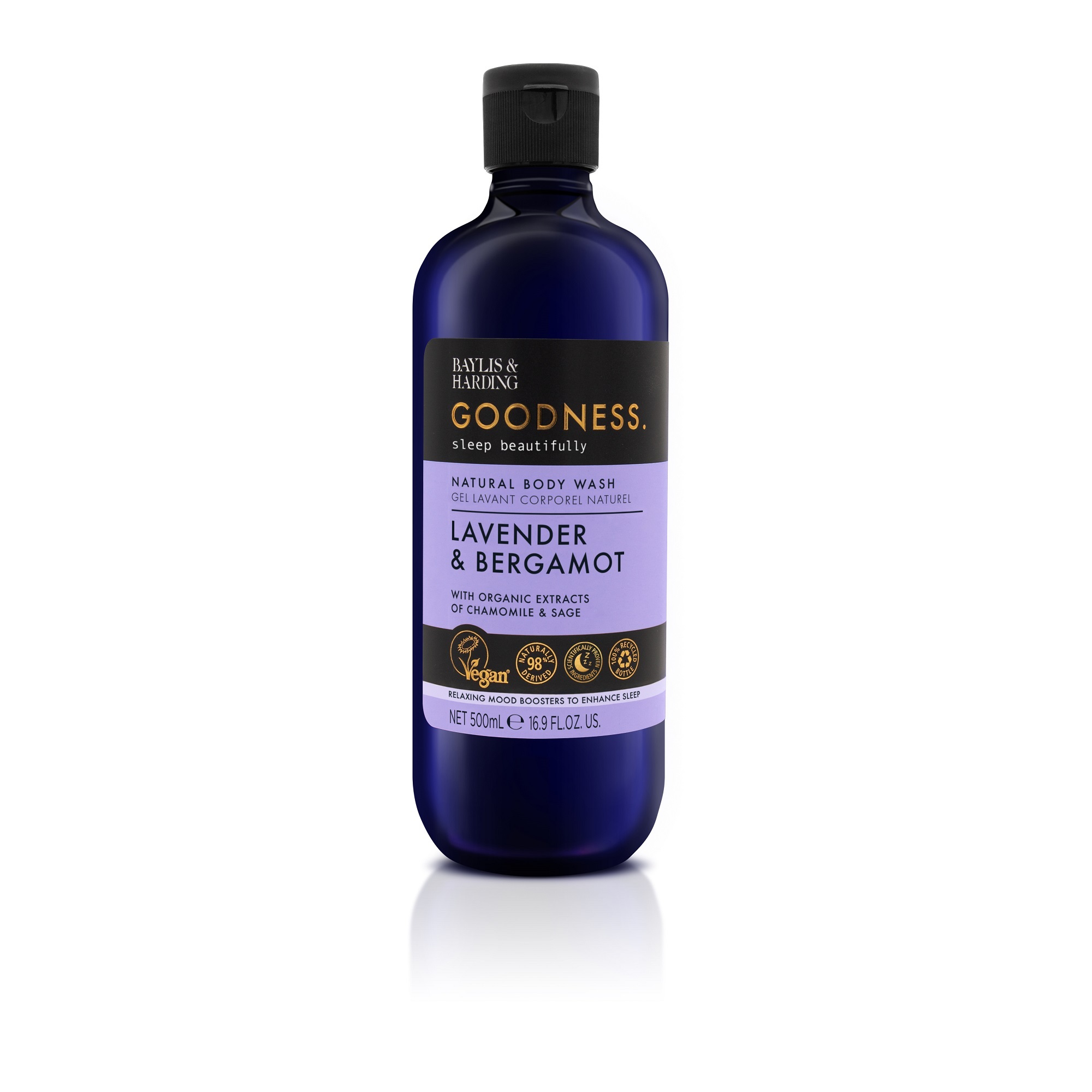 Baylis & Harding Sprchový gél Levanduľa a Bergamot Goodness Sleep Natura Body Wash 500 ml