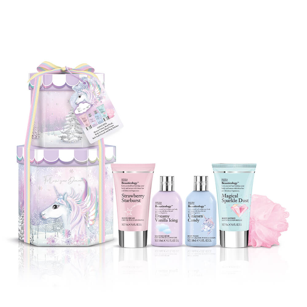 Mini set per la cura del corpo Beauticology Unicorn 5 pz | Vivantis.it -  Dalla borsetta al profumo