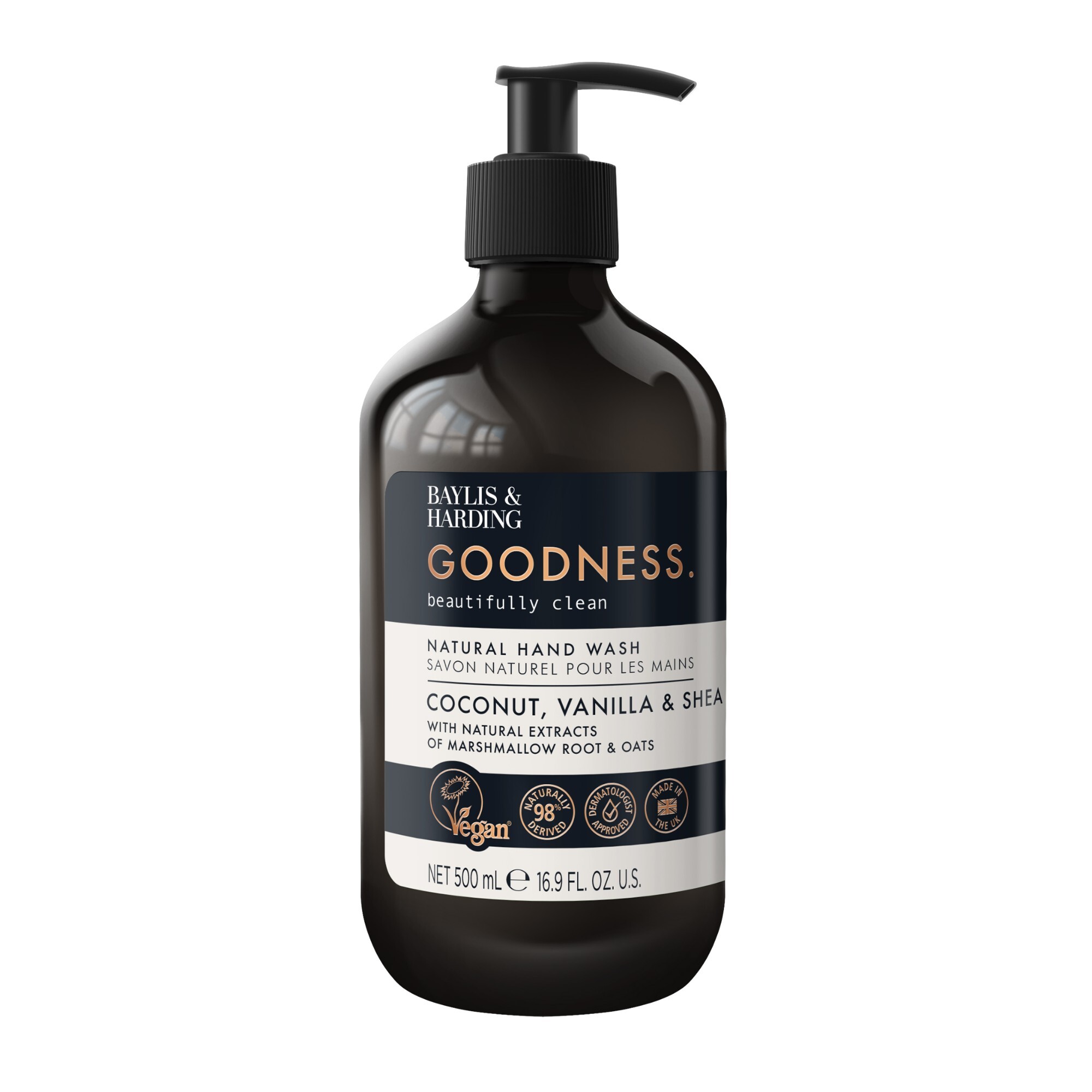 Baylis & Harding Tekuté mýdlo na ruce Goodness Kokos, Vanilka & Shea Hand Wash 500 ml