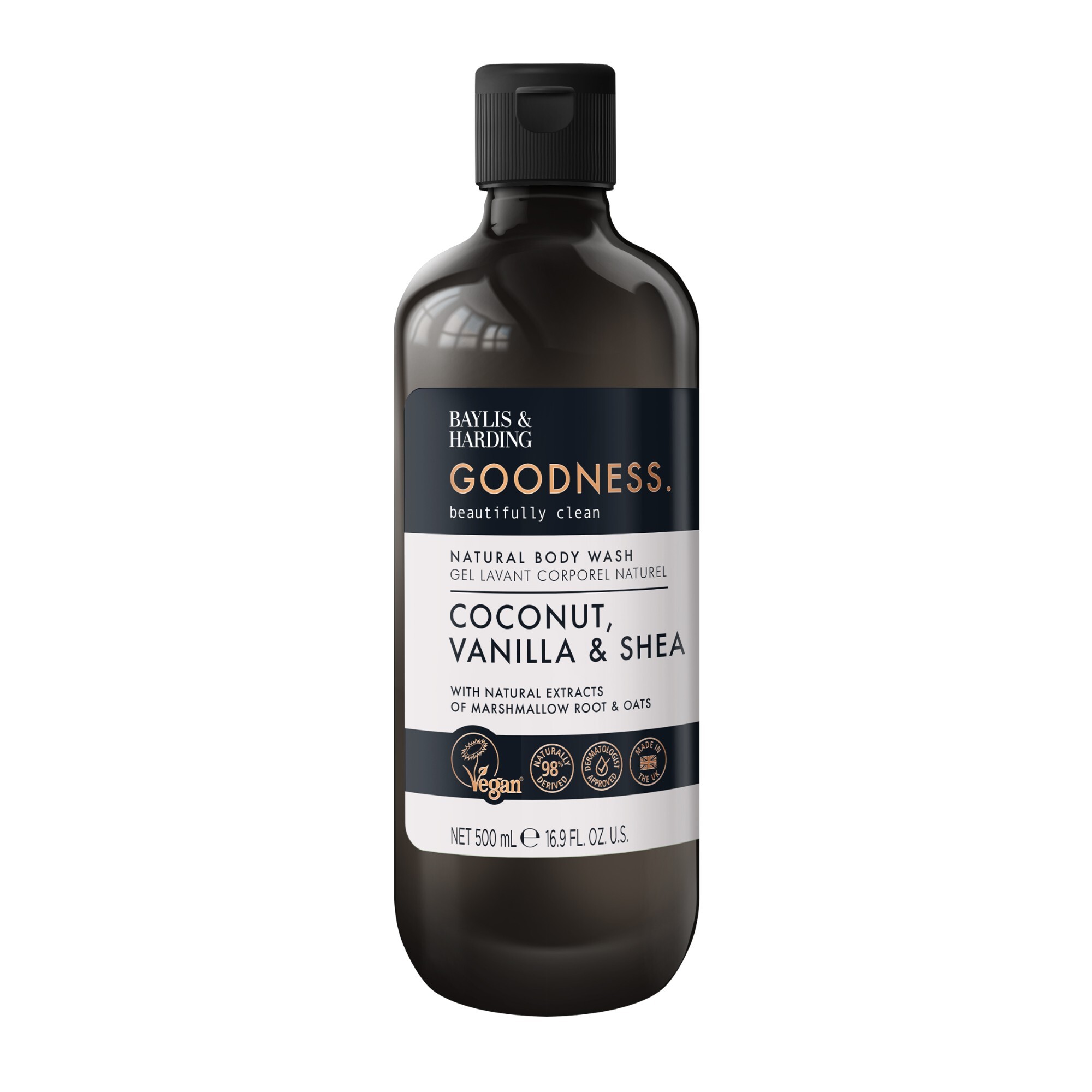 Baylis & Harding Tělové mýdlo Goodness Kokos, Vanilka & Shea Body Wash 500 ml