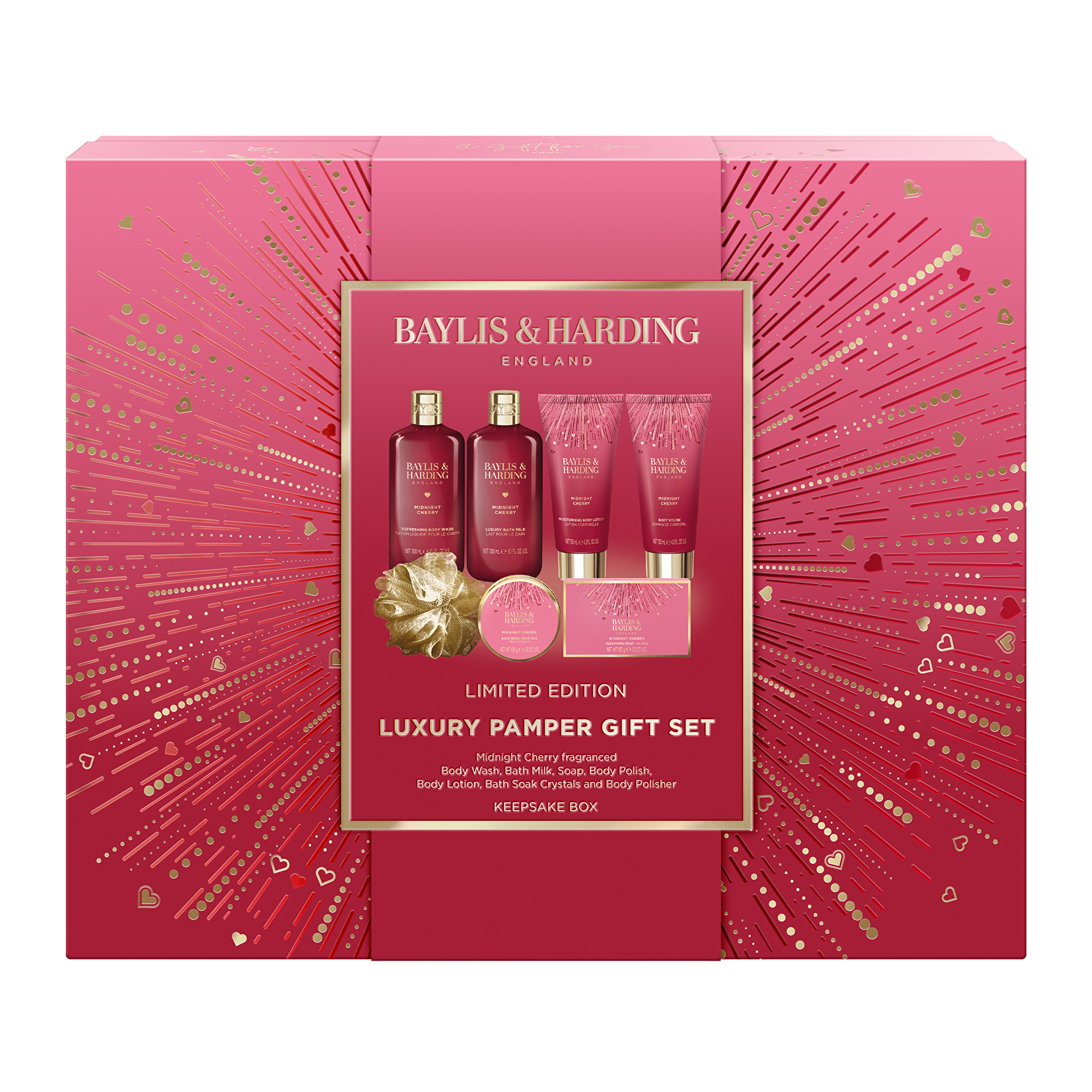 Baylis & Harding Dárková sada Midnight Cherry 7 ks