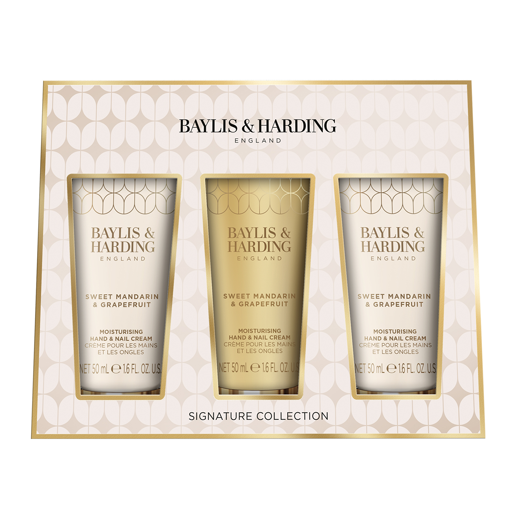 Baylis & Harding Darčeková sada krémov na ruky Mandarinka & Grapefruit 3 x 50 ml