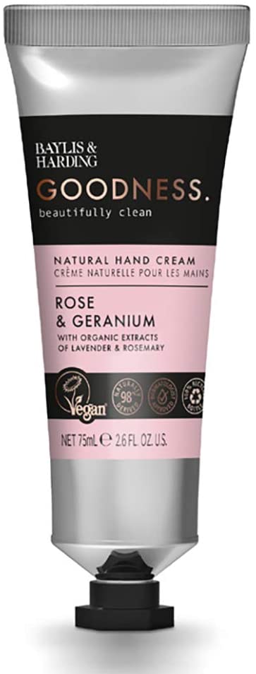 Baylis & Harding Vyživující krém na ruce Růže a muškát Goodness (Natural Hand Cream) 75 ml