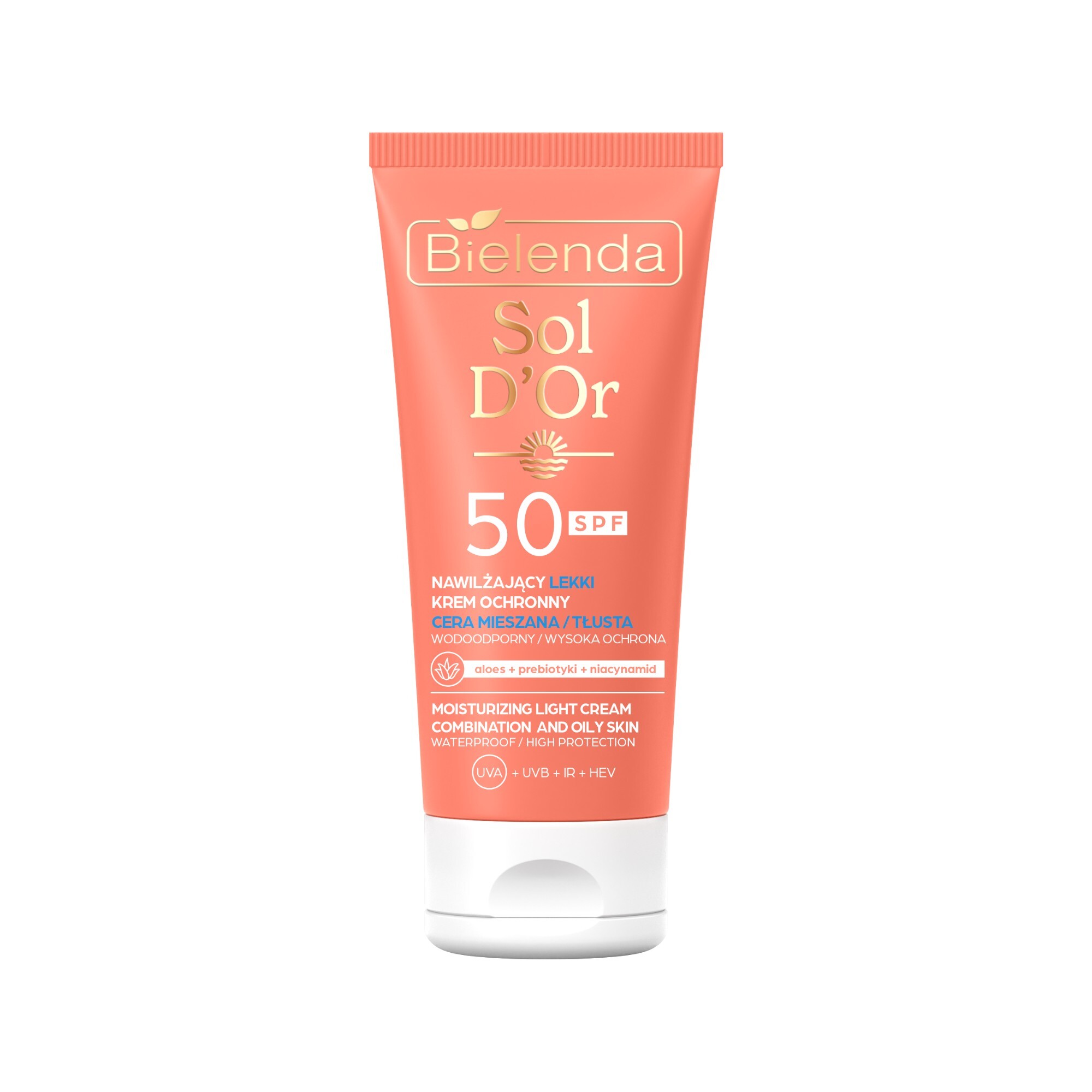 Bielenda Ochranný krém na obličej SPF 50 Moisturizing Light Cream 50 ml
