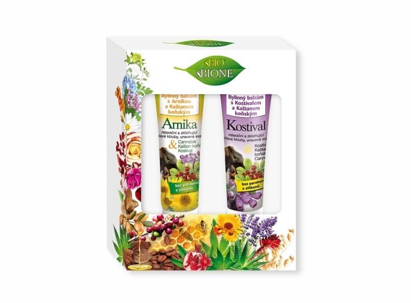 Bione Cosmetics Dárková sada masážních balzámů Cannabis