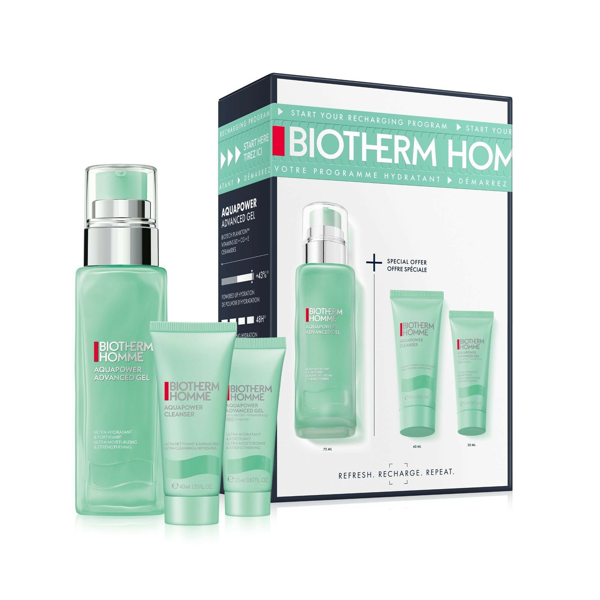 Biotherm Dárková sada pleťové péče Aquapower Routine Set