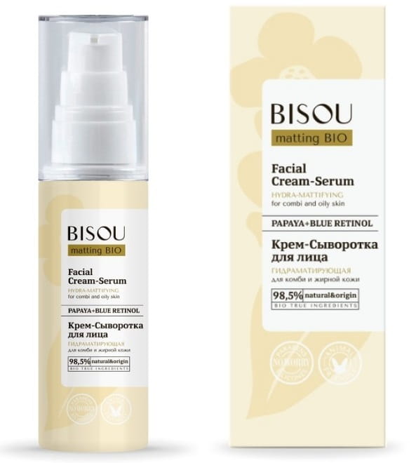Zobrazit detail výrobku BISOU Hydratační a zmatňující krémové sérum pro smíšenou a mastnou pleť (Facial Cream-Serum) 50 ml