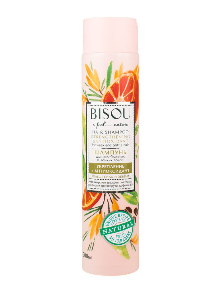 BISOU Šampon pro slabé a lámavé vlasy (Hair Shampoo Strengthening&Antioxidant) 300 ml