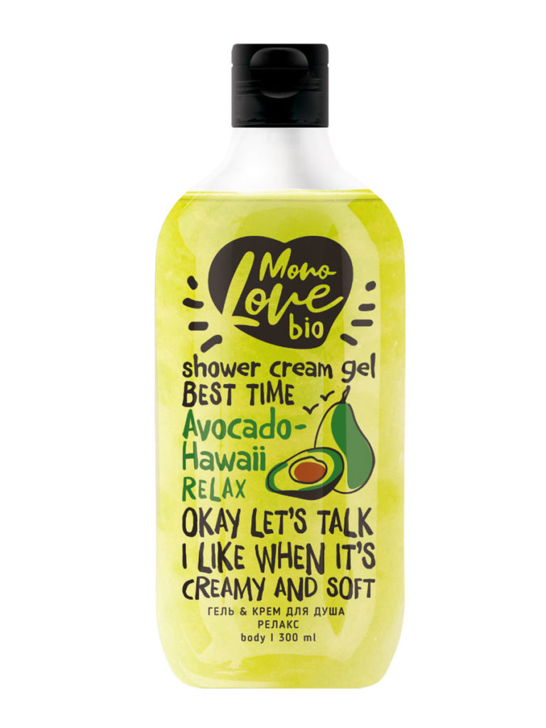 BISOU Sprchový gel Avocado-Hawaii (Shower Cream Gel) 300 ml
